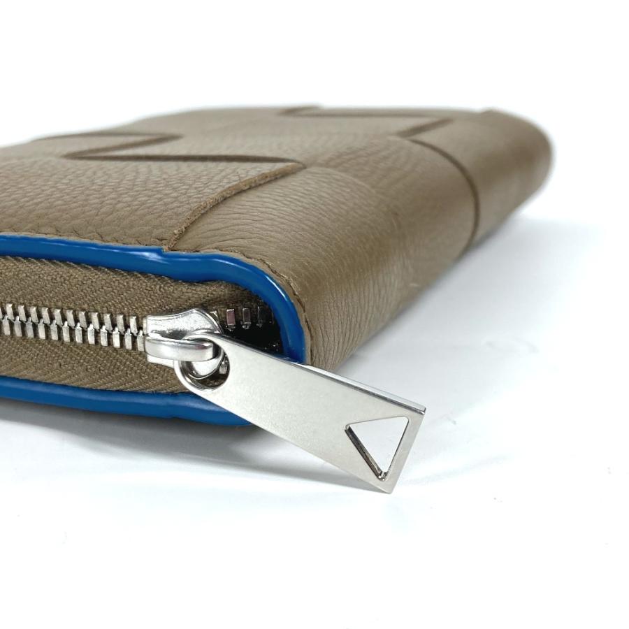 美品 BOTTEGA VENETA ボッテガヴェネタ 748054  カセット ウォレット ラウンドファスナー マキシイントレチャート 長財布【中古】 |  | 02