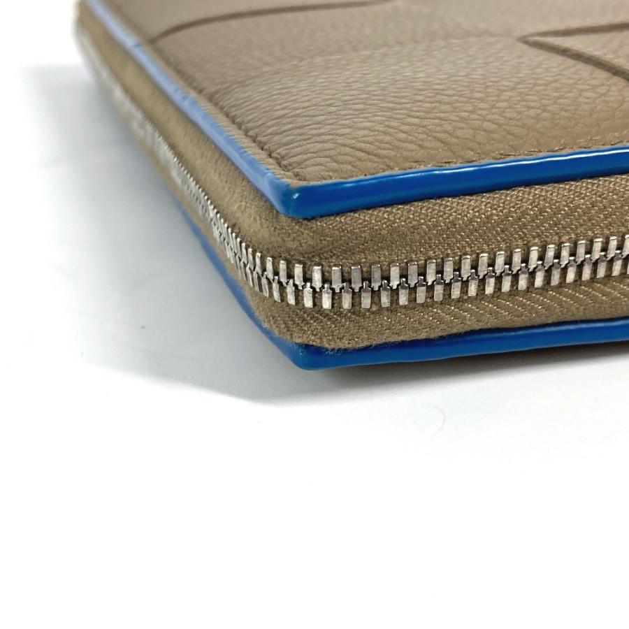 美品 BOTTEGA VENETA ボッテガヴェネタ 748054  カセット ウォレット ラウンドファスナー マキシイントレチャート 長財布【中古】 |  | 03