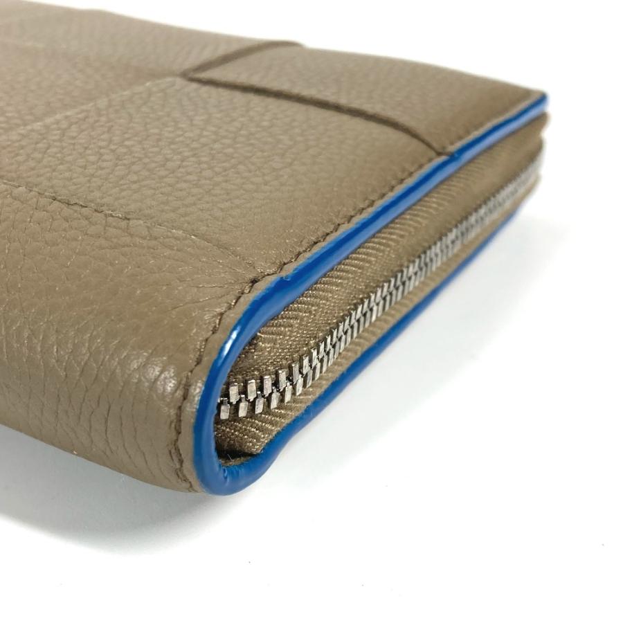 美品 BOTTEGA VENETA ボッテガヴェネタ 748054  カセット ウォレット ラウンドファスナー マキシイントレチャート 長財布【中古】 |  | 04