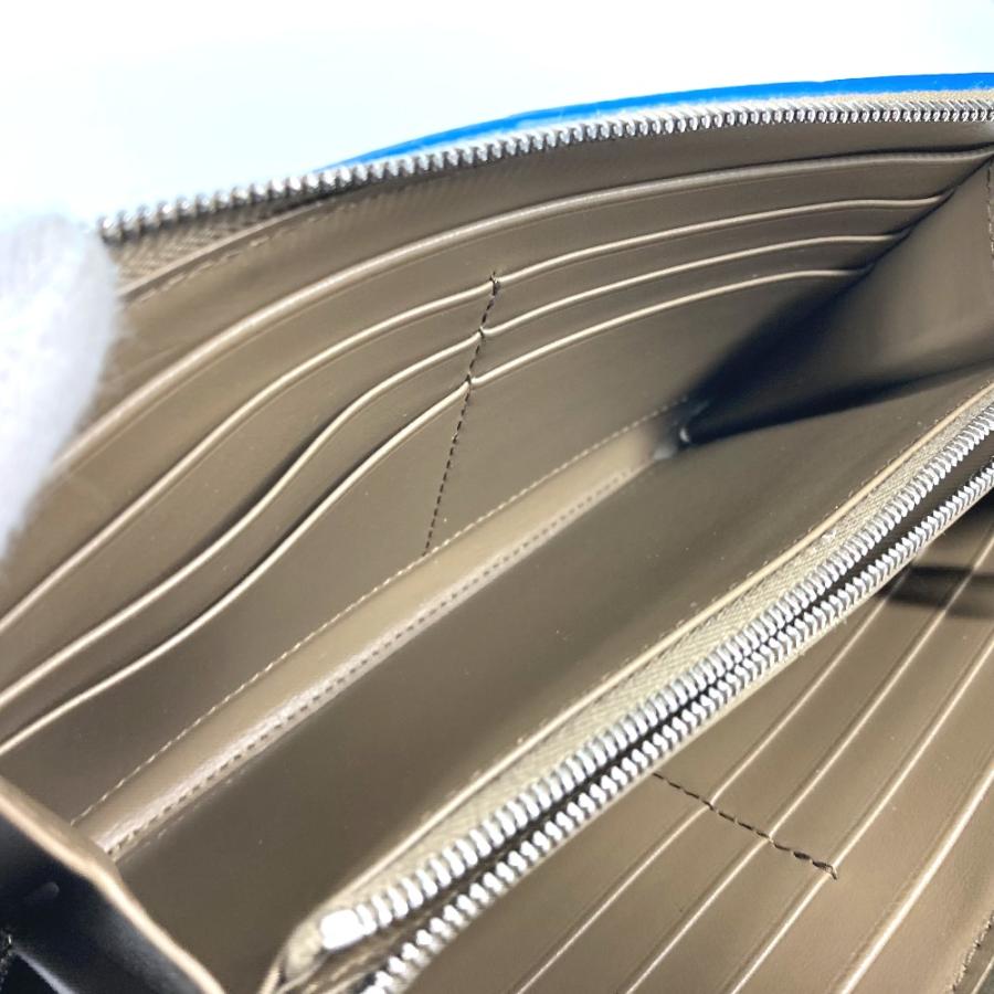 美品 BOTTEGA VENETA ボッテガヴェネタ 748054  カセット ウォレット ラウンドファスナー マキシイントレチャート 長財布【中古】 |  | 07