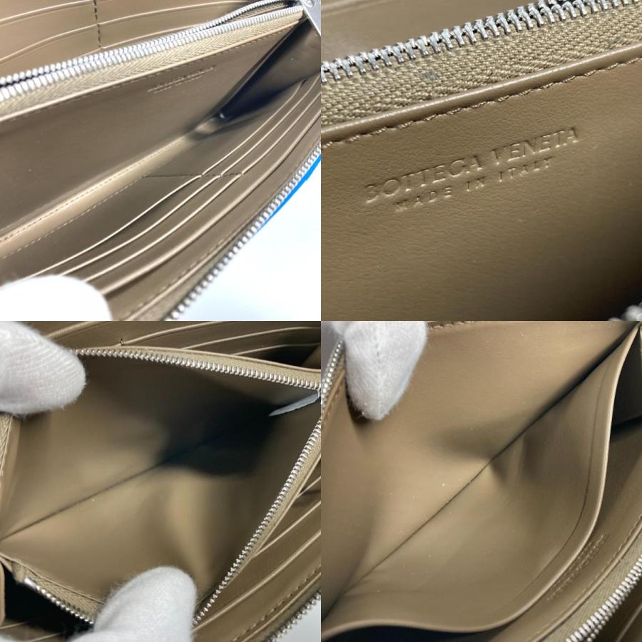 美品 BOTTEGA VENETA ボッテガヴェネタ 748054  カセット ウォレット ラウンドファスナー マキシイントレチャート 長財布【中古】 |  | 08