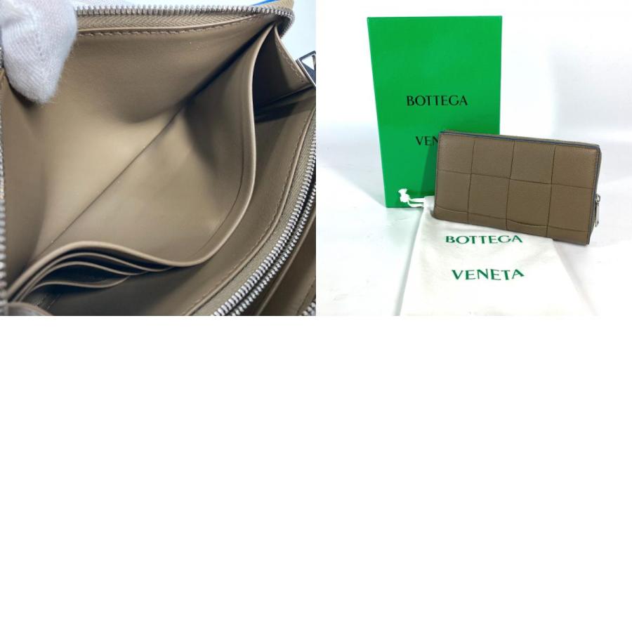 美品 BOTTEGA VENETA ボッテガヴェネタ 748054  カセット ウォレット ラウンドファスナー マキシイントレチャート 長財布【中古】 |  | 09