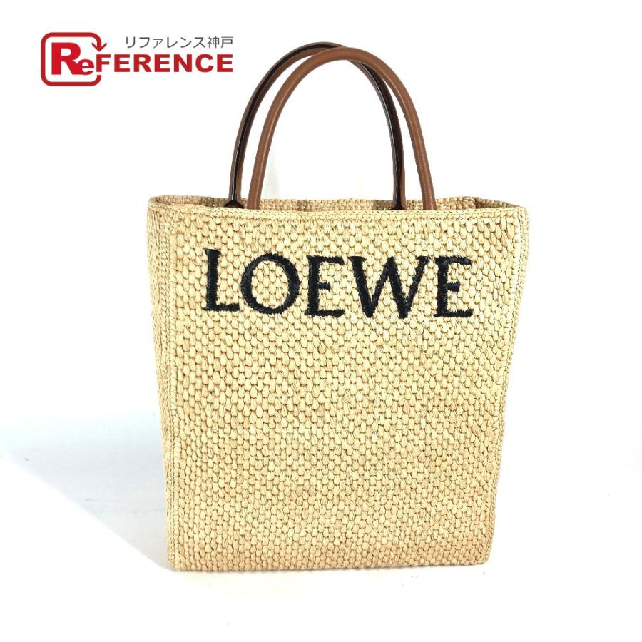 未使用 LOEWE ロエベ スタンダード A4 2WAYバッグ ショルダーバッグ 肩掛け カバン ロゴ トートバッグ ベージュ×ブラウン【中古】 | LOEWE