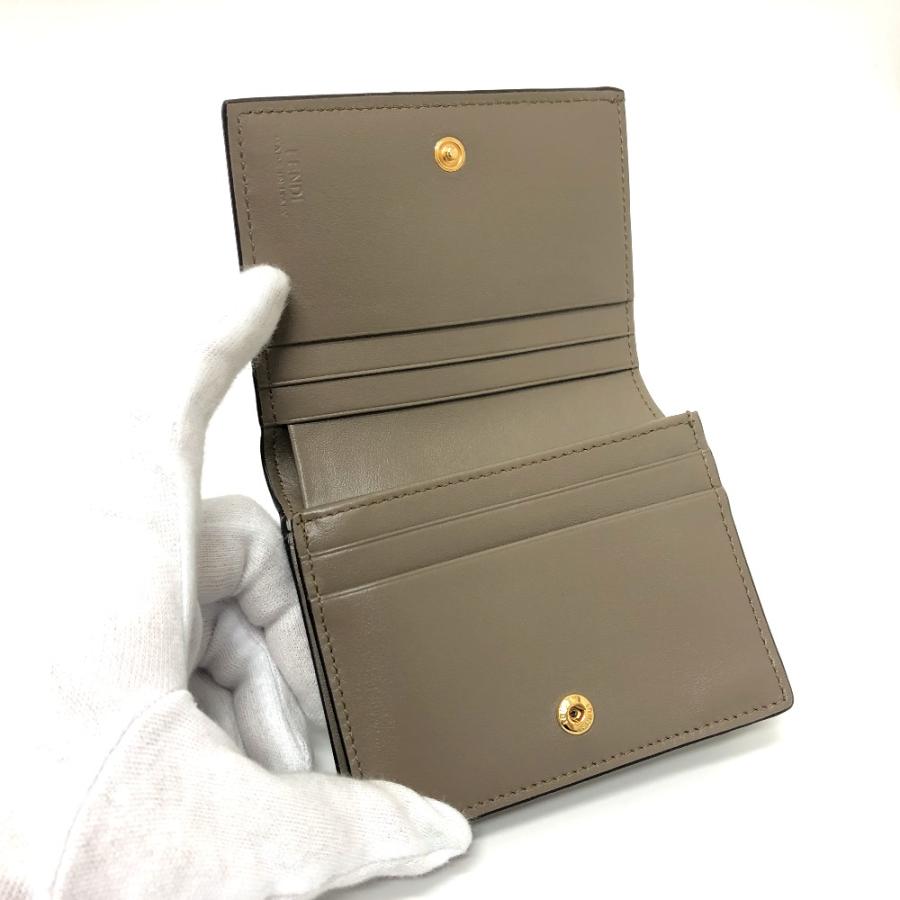 FENDI 美品 フェンディ 8M0420 ロゴ 財布 ウォレット コンパクト  