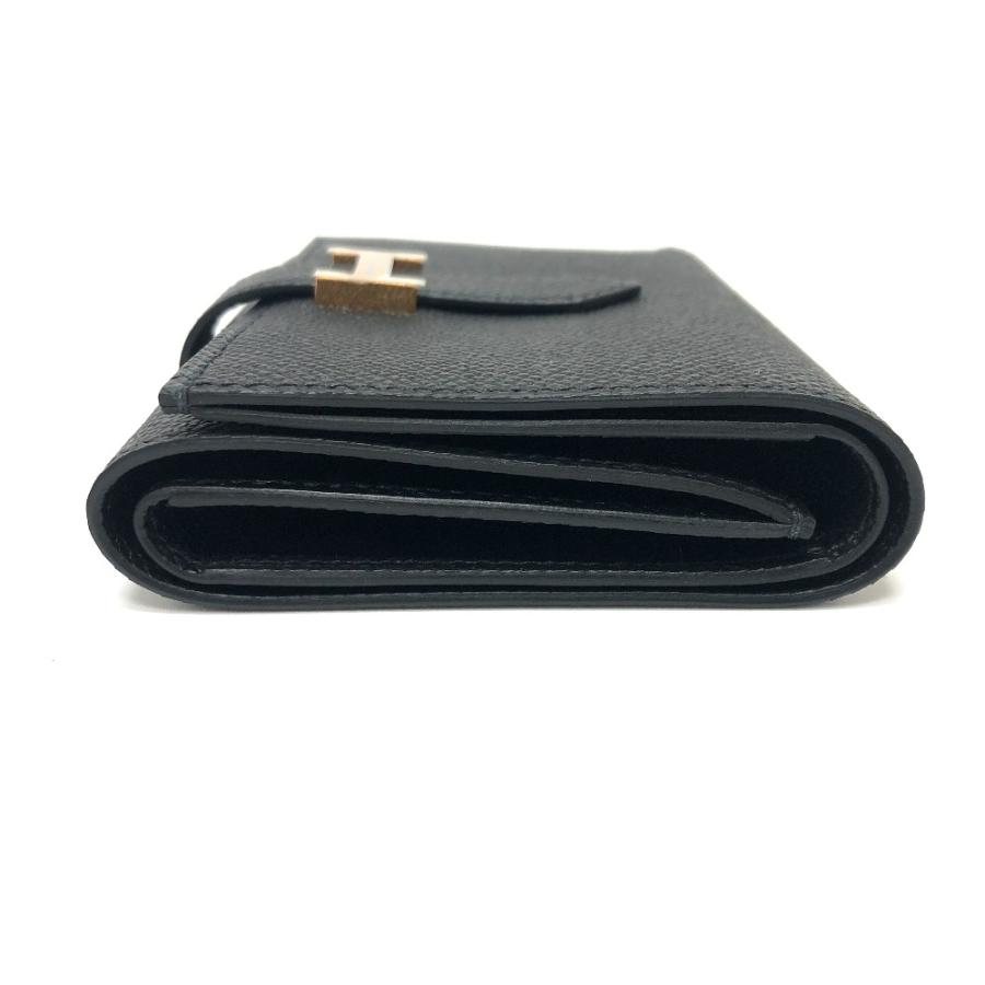 未使用 HERMES エルメス ベアンコンパクトコンビネ 財布 ウォレット コンパクトウォレット 3つ折り財布 ブラック レディース【中古】 | HERMES | 03