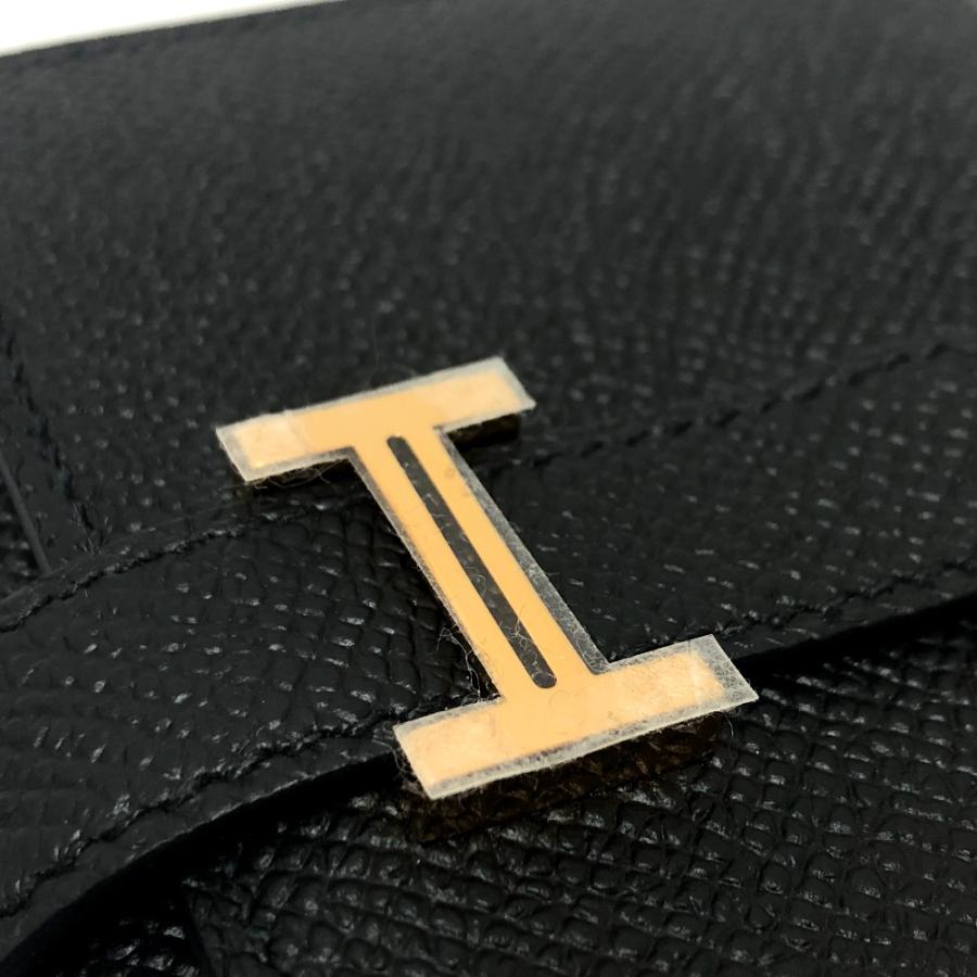 未使用 HERMES エルメス ベアンコンパクトコンビネ 財布 ウォレット コンパクトウォレット 3つ折り財布 ブラック レディース【中古】 | HERMES | 04