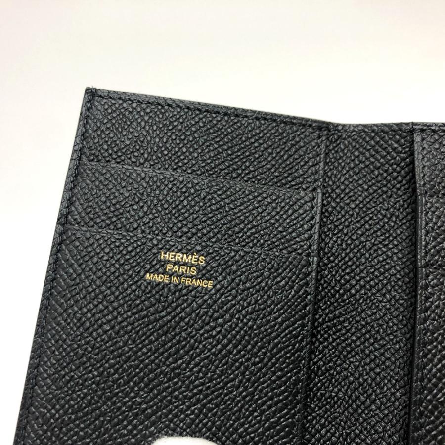 未使用 HERMES エルメス ベアンコンパクトコンビネ 財布 ウォレット コンパクトウォレット 3つ折り財布 ブラック レディース【中古】 | HERMES | 06