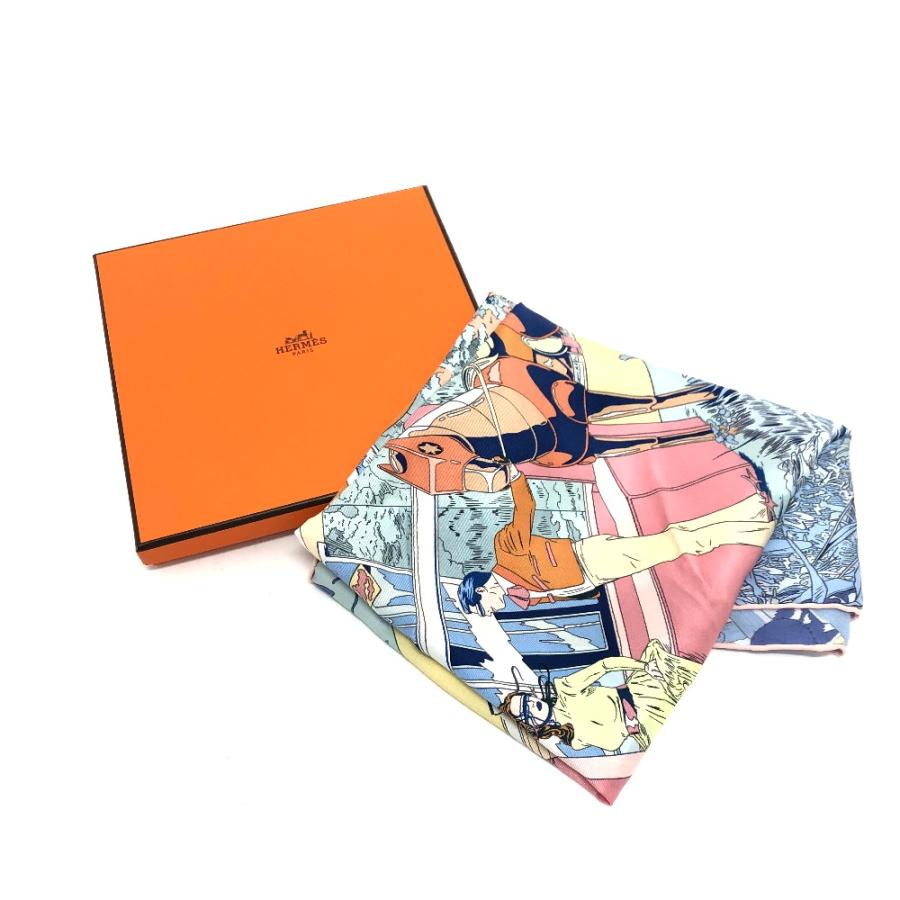 エルメス カレ 70 スカーフ RENDEZ VOUS AU 24 楽天市場】【中古】HERMES エルメス カレ 70 スカーフ RENDEZ