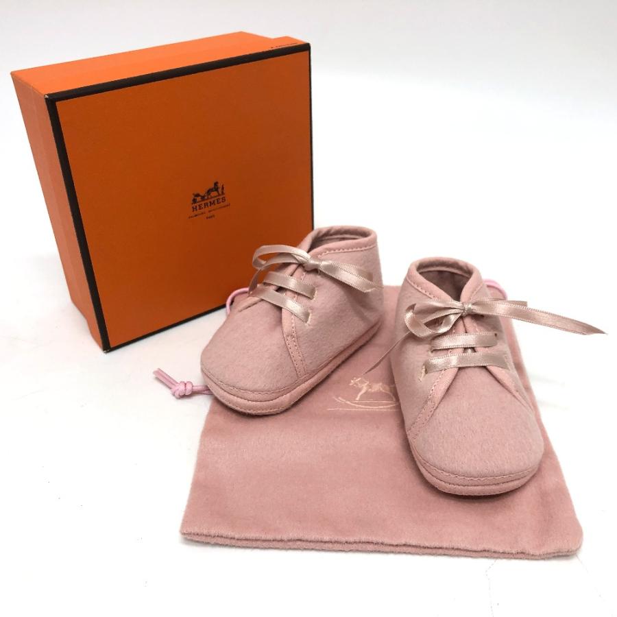 未使用 HERMES エルメス りぼん リボン ベビーシューズ ピンク レディース【中古】 | HERMES | 08
