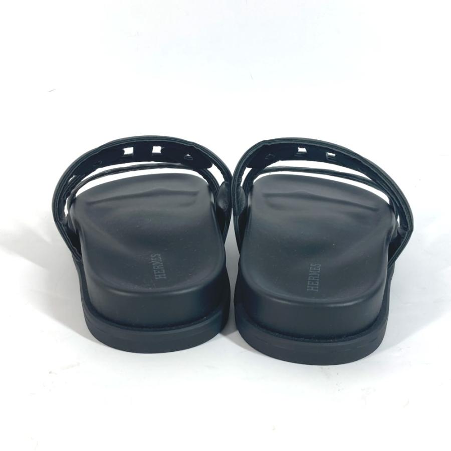 HERMES エルメス エクストラ 靴 シューズ シェーヌダンクル フラットサンダル サンダル ブラック レディース【中古】 | HERMES | 02