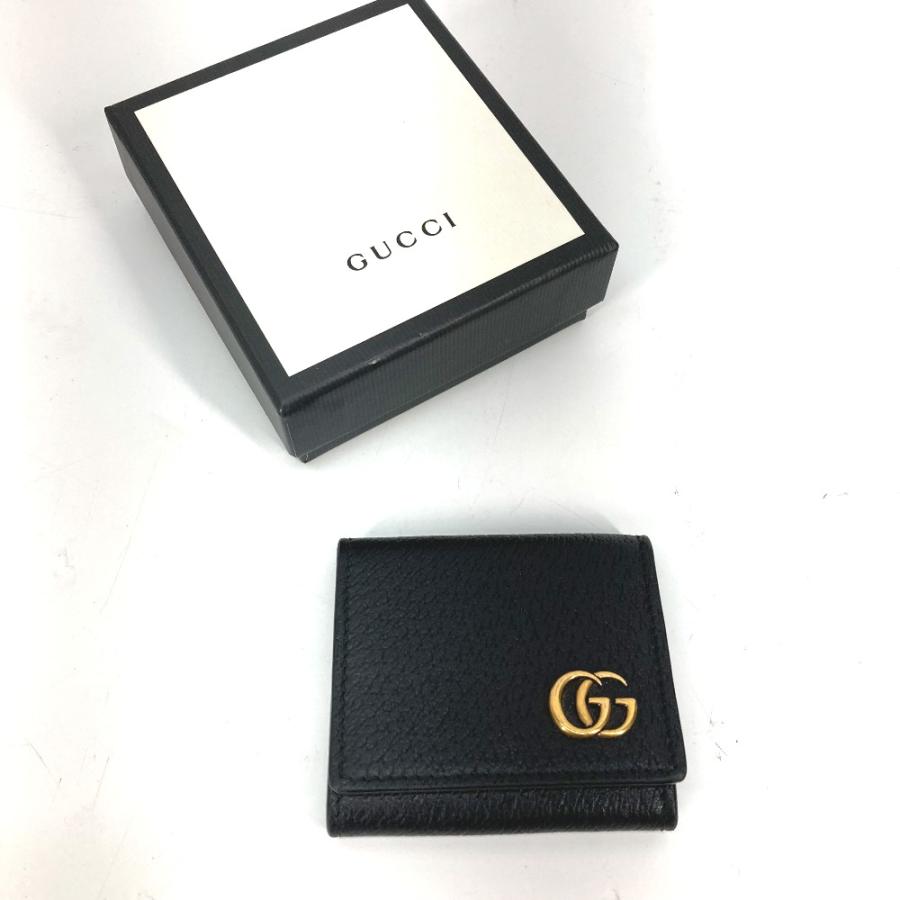 未使用 GUCCI グッチ 473959 コンパクト ミニ財布 小銭入れ コイン 