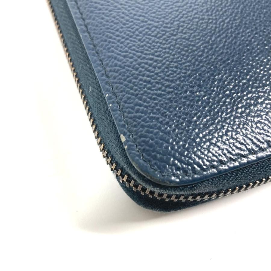 PRADA プラダ 2ML220 トラベルケース ラウンドファスナー ロングウォレット ロゴ 長財布 ネイビー メンズ【中古】 | PRADA | 04
