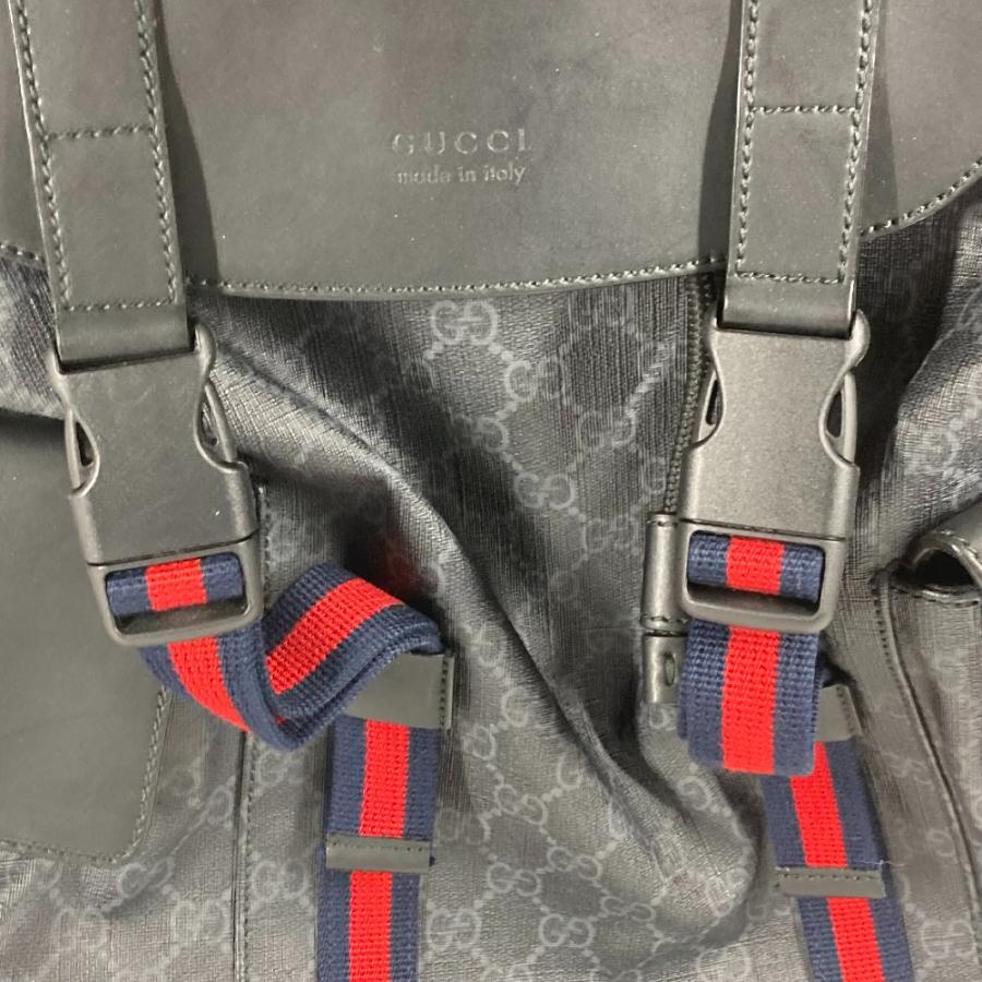 GUCCI グッチ 49556 タイガー バッグパック GGスプリーム リュックサック ブラック メンズ【中古】 | GUCCI | 05