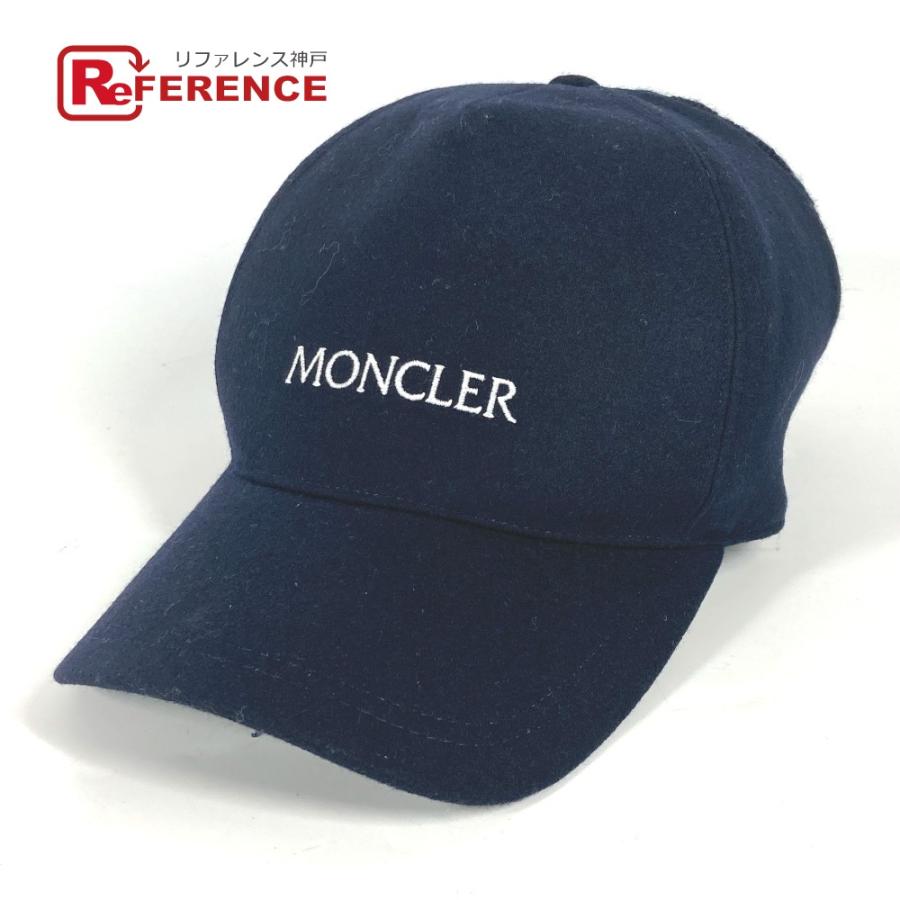 未使用 MONCLER モンクレール ロゴ ニット 帽子 キャップ帽 ベース 
