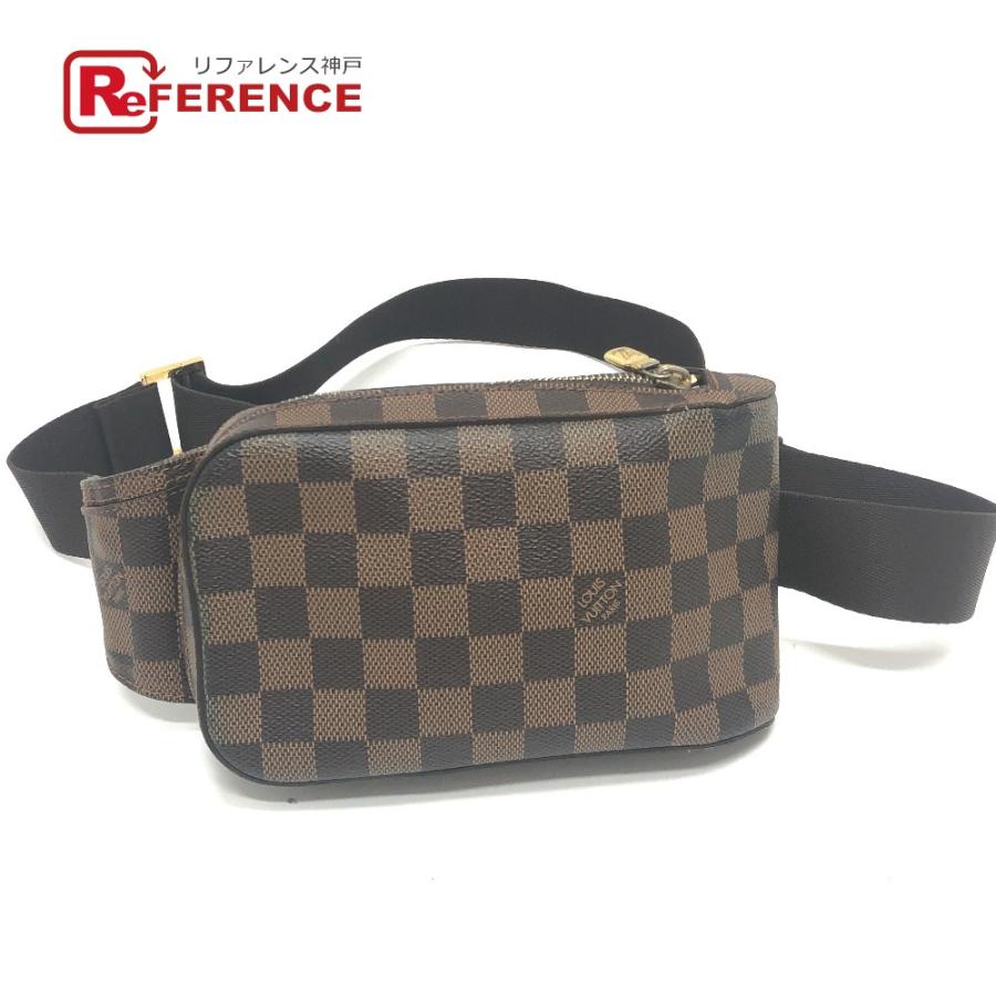 LOUIS VUITTON ルイヴィトン N51994 ジェロニモス カバン ショルダーバッグ ウエストポーチ ダミエ エベヌ ブラウン メンズ【中古】 | LOUIS VUITTON