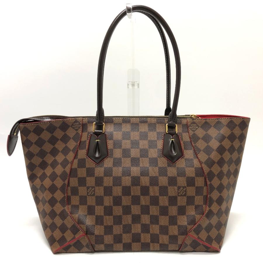 LOUIS VUITTON ルイヴィトン N41548  カイサトートMM カバン 肩掛け ダミエ ショルダーバッグ エベヌ ブラウン レディース【中古】 | LOUIS VUITTON | 01