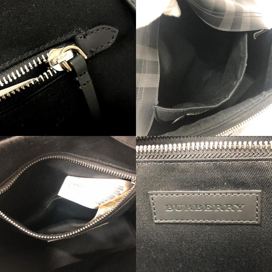 新品同様 BURBERRY バーバリー グラフィック チェック リュックサック バック  リュックサック グレー レディース【中古】 | BURBERRY | 08