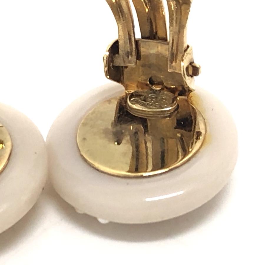 CHANEL シャネル CC ココマーク フェイクパール ラウンド イヤリング ピアス 小物 03P イヤリング ベージュ レディース【中古】 | CHANEL | 05