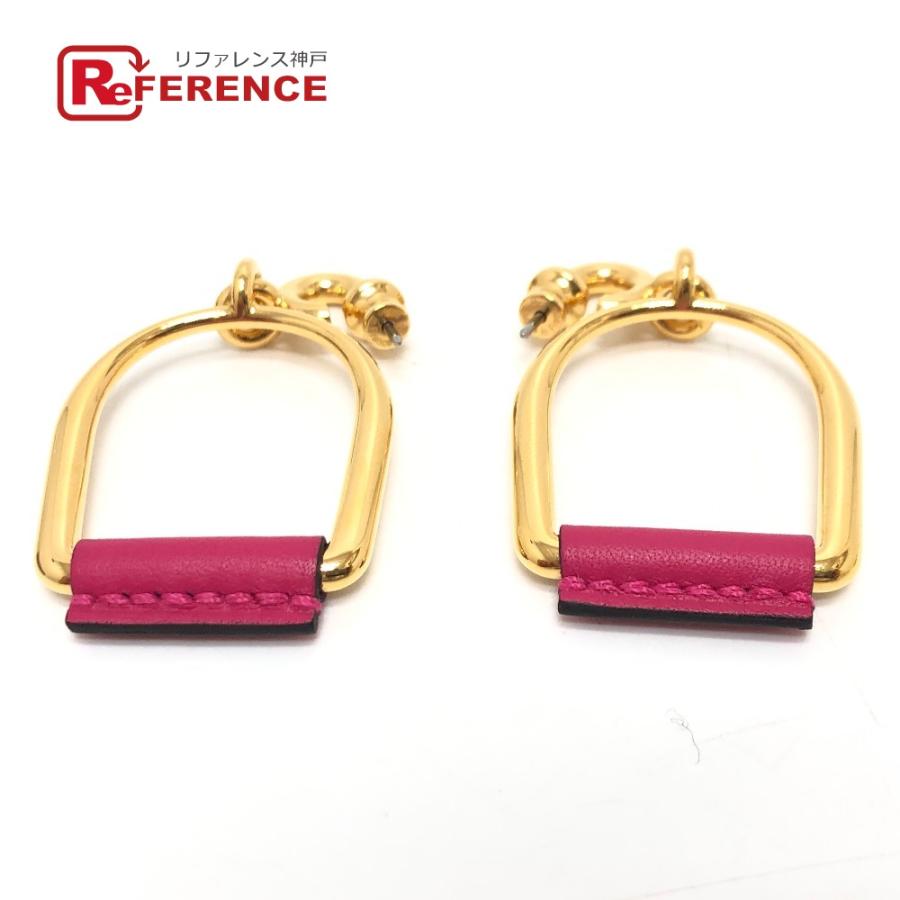 HERMES ピアス　エリタージュ エケストル フープピアス ゴールド金具 HERMES ピアス エリタージュ エケストル フープピアス ゴールド金具