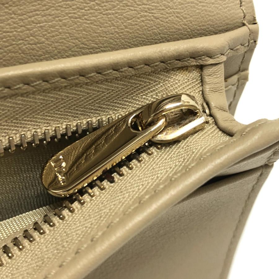 未使用 Dior ディオール レディディオール LADY DIOR ミニウォレット コンパクト 二つ折り財布 財布 ベージュ レディース【中古】 |  | 07