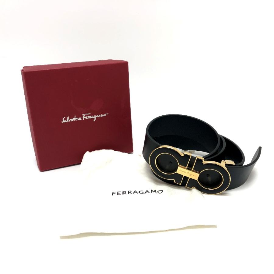 未使用 Salvatore Ferragamo サルヴァトーレフェラガモ ガンチーニ ファッション小物 小物 ベルト ブラック メンズ【中古】 |  | 08
