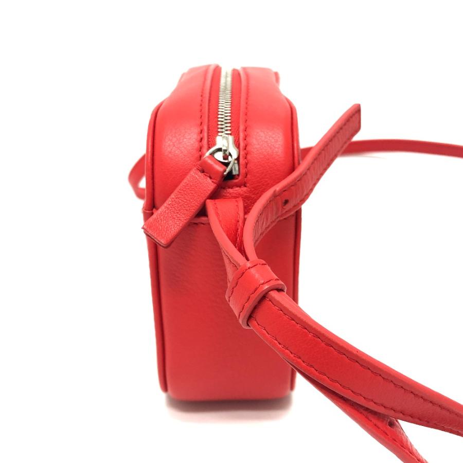 美品 BALENCIAGA バレンシアガ 552372 カメラバッグ XS 斜め掛け ポシェットバック ショルダーバッグ レッド レディース【中古】 | BALENCIAGA | 02