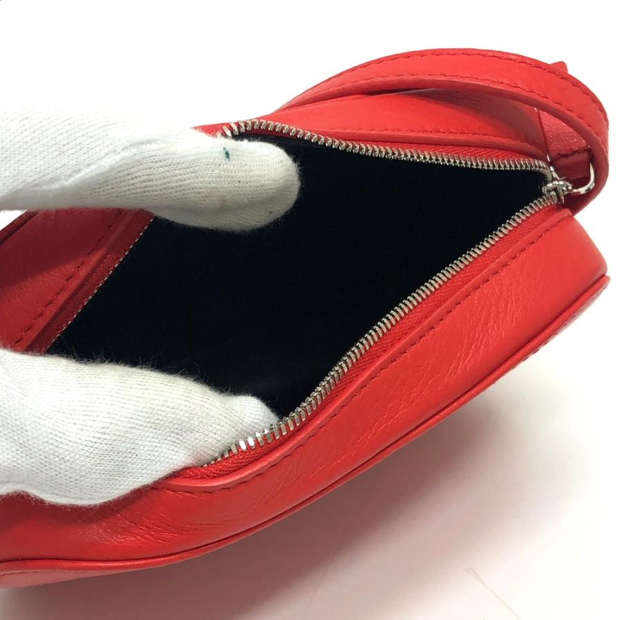美品 BALENCIAGA バレンシアガ 552372 カメラバッグ XS 斜め掛け ポシェットバック ショルダーバッグ レッド レディース【中古】 | BALENCIAGA | 08