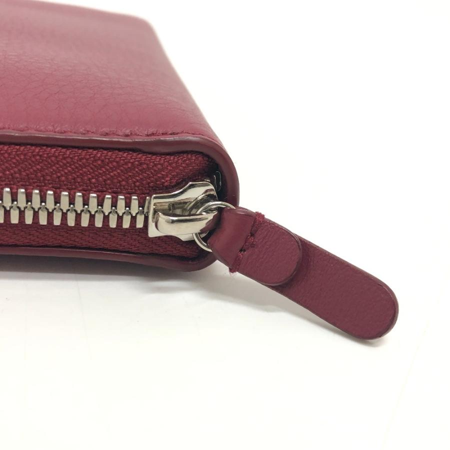 未使用 BALENCIAGA バレンシアガ 516362 エヴリデイ コンチネンタル ラウンドファスナーロゴ 長財布 レッド ユニセックス【中古】 | BALENCIAGA | 05