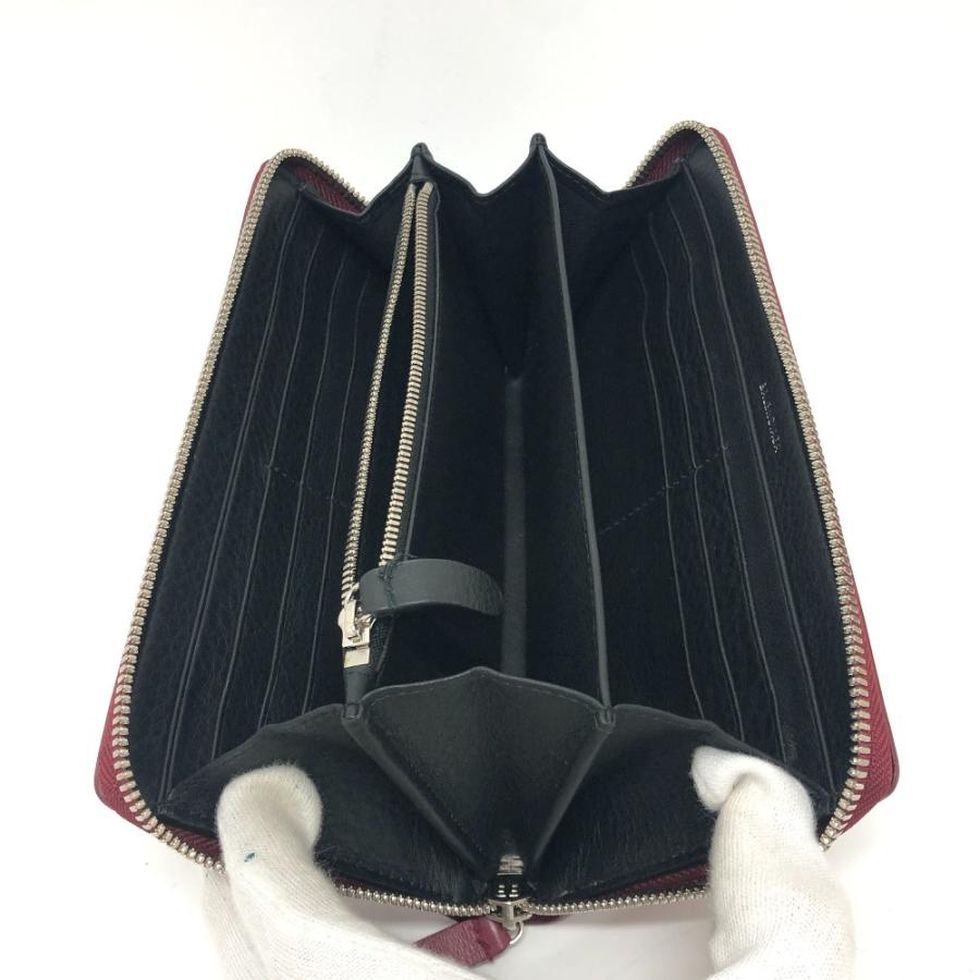 未使用 BALENCIAGA バレンシアガ 516362 エヴリデイ コンチネンタル ラウンドファスナーロゴ 長財布 レッド ユニセックス【中古】 | BALENCIAGA | 07