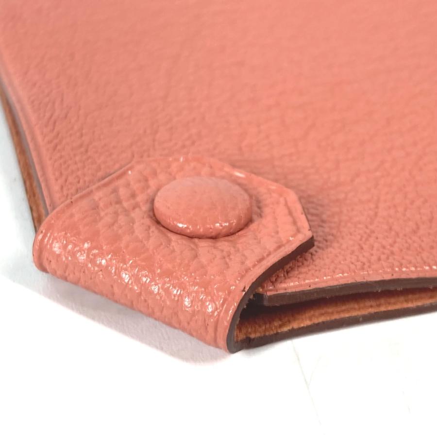 新品同様 HERMES エルメス ターマック PM シンプル トラベルグッズ パスポートケース ピンク系 レディース【中古】 | HERMES | 06