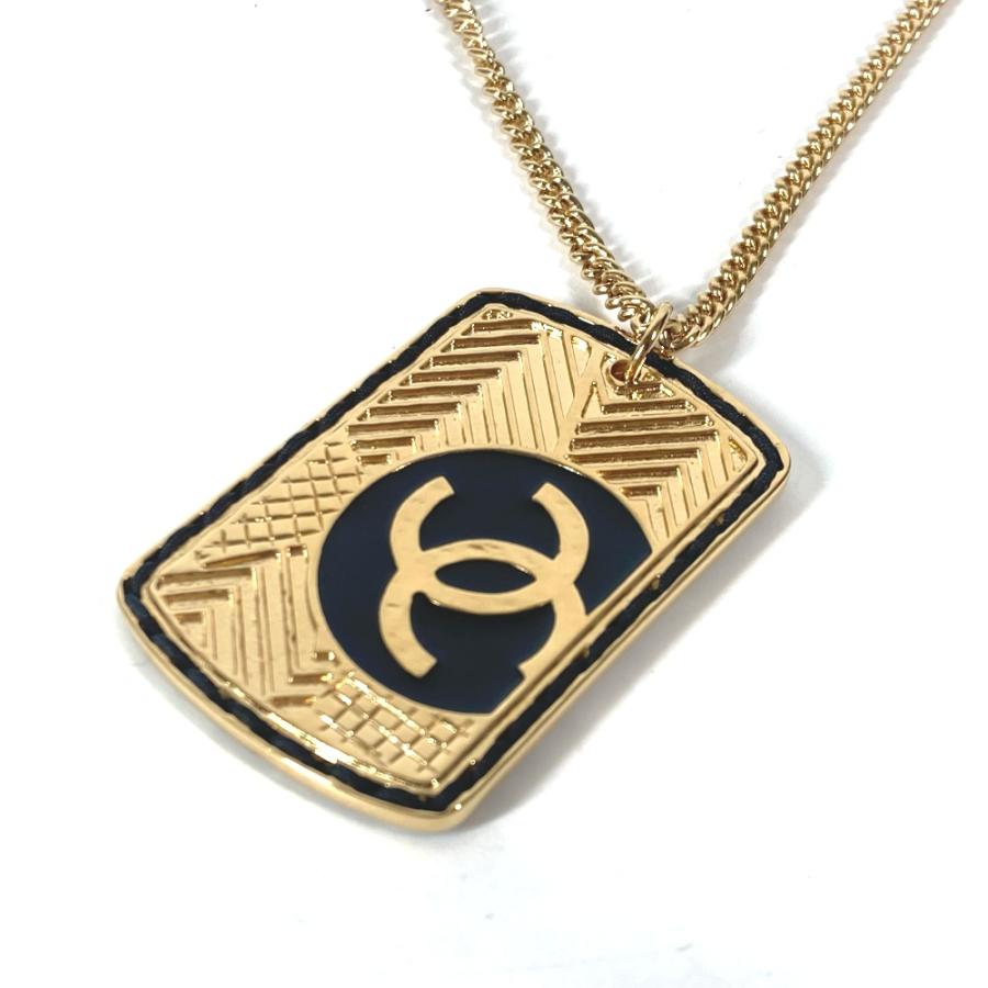 CHANEL 美品 シャネル ココマーク CC ドッグタグ プレート