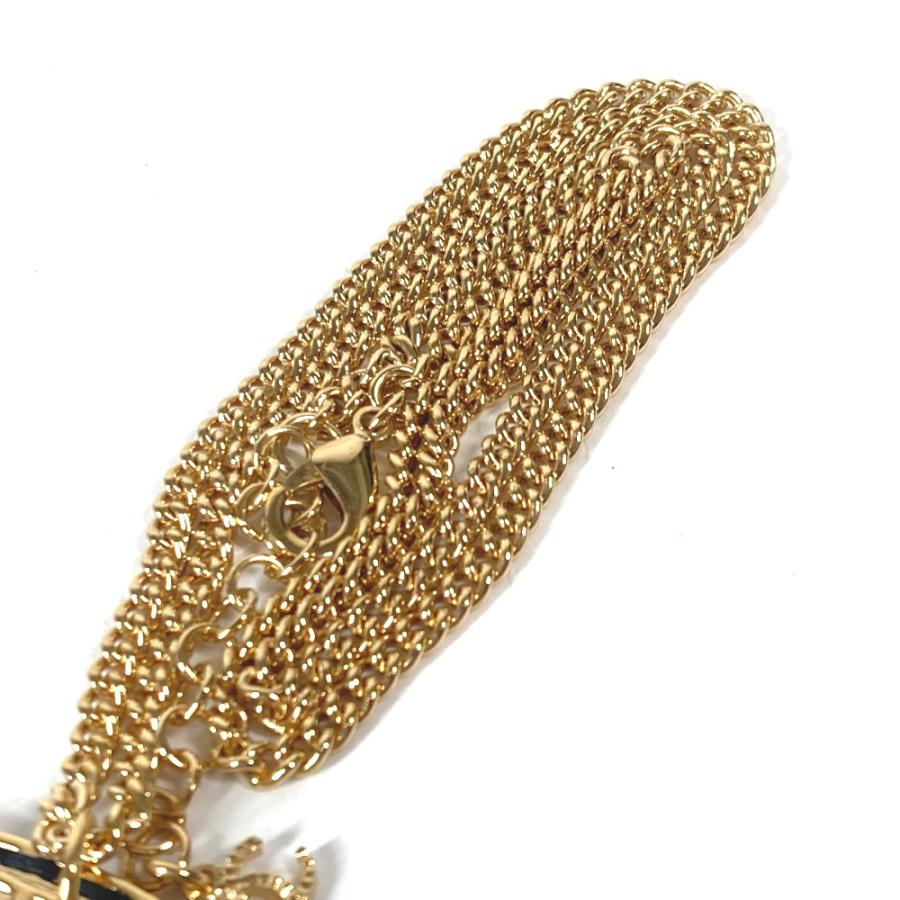 美品 CHANEL シャネル ココマーク CC ドッグタグ プレート アクセサリー チェーンネックレス B24C  ネックレス ゴールド【中古】 | CHANEL | 05