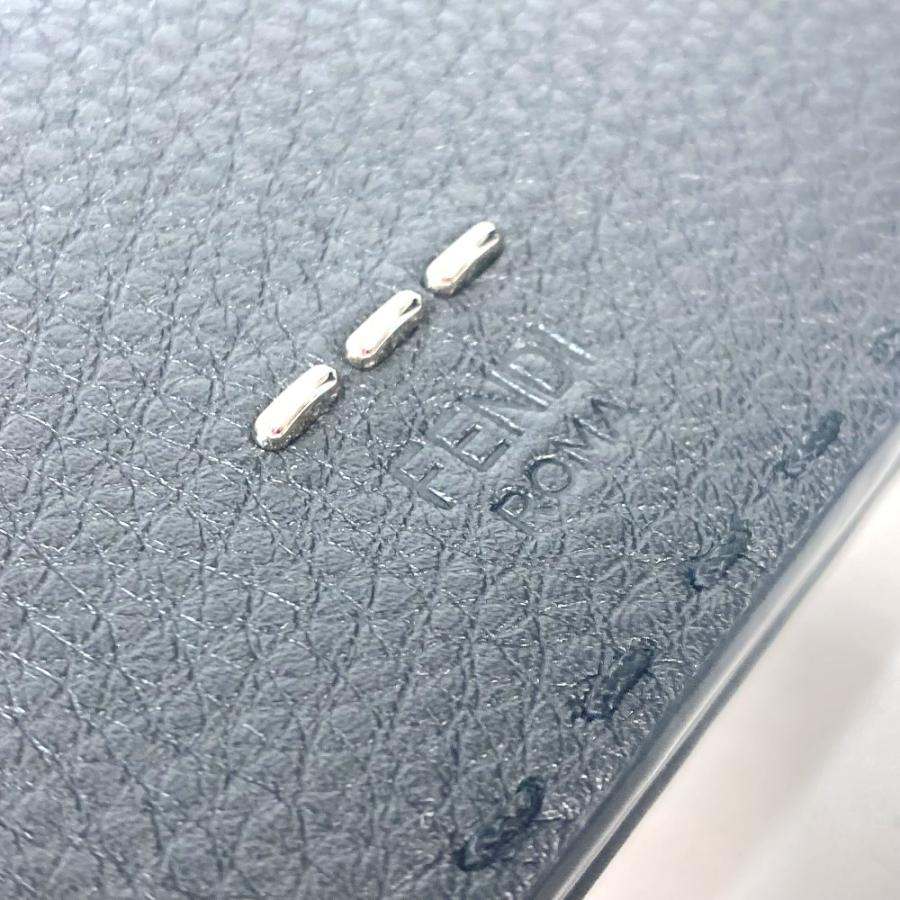 新品同様 FENDI フェンディ 7M0186 セレリア 二つ折り ロングウォレット ステッチ 長財布 ブラック ユニセックス【中古】 | FENDI | 06