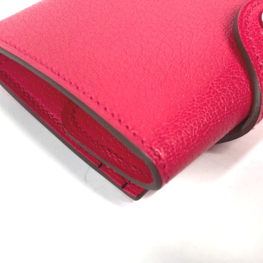 未使用 HERMES エルメス イリアード コンパクト コインケース カードケース  セリエ 2つ折り財布 ローズエクストレーム ピンク【中古】 | HERMES | 07