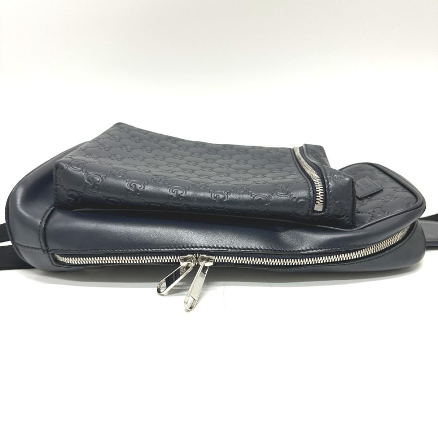 GUCCI グッチ 450970 ボディバッグ カバン クロスボディ 斜め掛け グッチシマ ショルダーバッグ ブラック メンズ【中古】 | GUCCI | 01