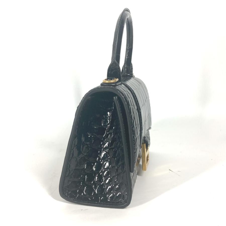 未使用 BALENCIAGA バレンシアガ 592833 Hourglass XS アワーグラス 2WAY ショルダーバッグ 斜め掛け ハンドバッグ ブラック【中古】 | BALENCIAGA | 04