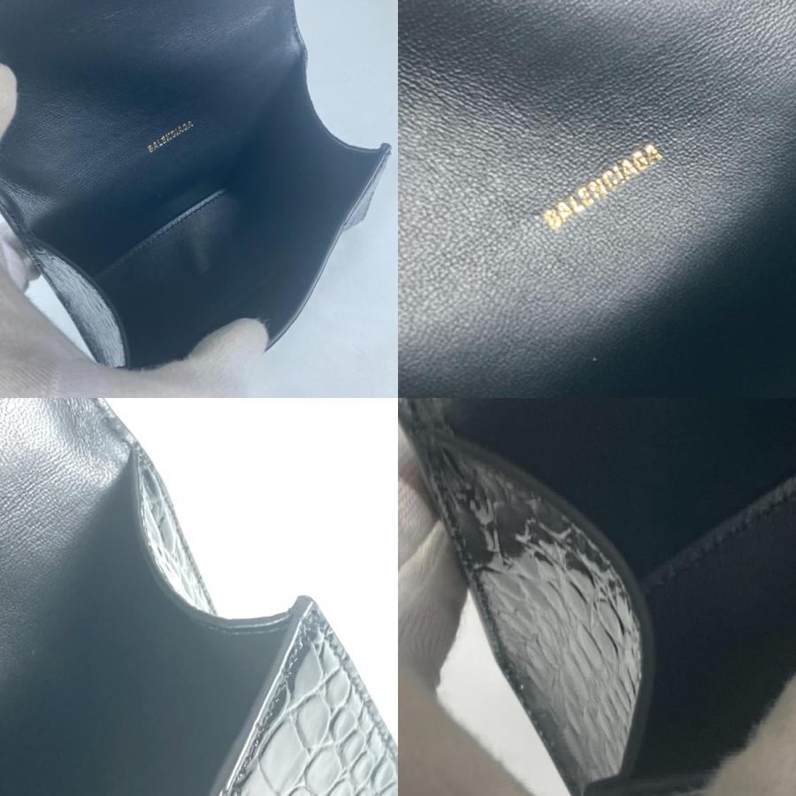 未使用 BALENCIAGA バレンシアガ 592833 Hourglass XS アワーグラス 2WAY ショルダーバッグ 斜め掛け ハンドバッグ ブラック【中古】 | BALENCIAGA | 09