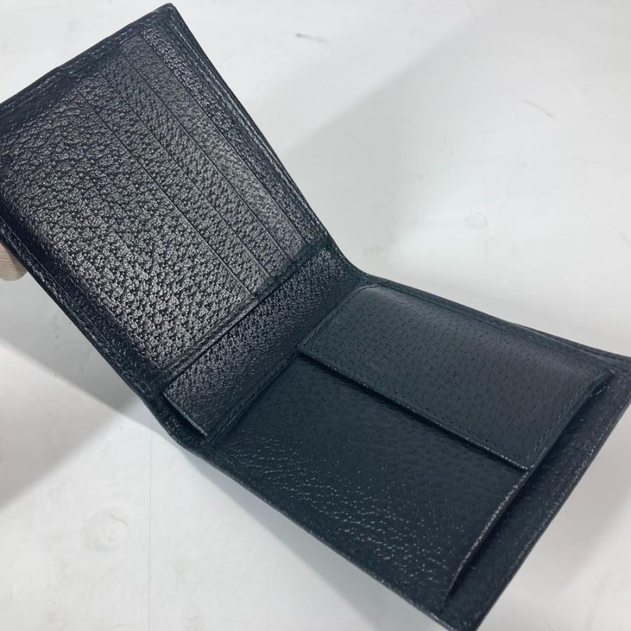 未使用 GUCCI グッチ 700464 ホースビット コンパクトウォレット ミニウォレット 2つ折り財布 ブラック メンズ【中古】 | GUCCI | 07