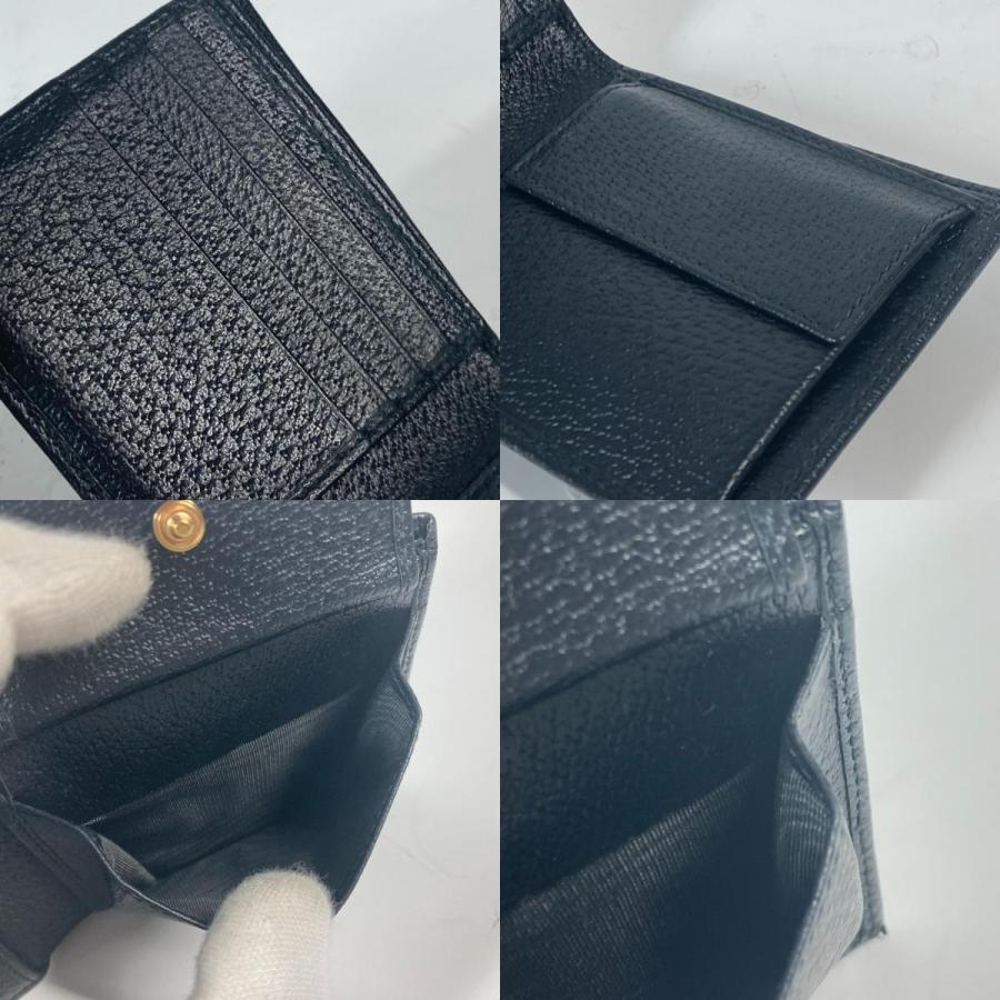 未使用 GUCCI グッチ 700464 ホースビット コンパクトウォレット ミニウォレット 2つ折り財布 ブラック メンズ【中古】 | GUCCI | 08