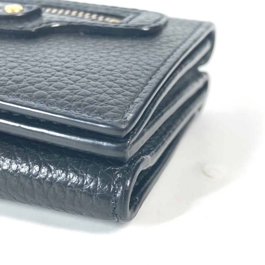 BALENCIAGA バレンシアガ 640107 ネオクラシック NEOCLASSIC コンパクトウォレット 2つ折り財布 ブラック レディース【中古】 | BALENCIAGA | 05