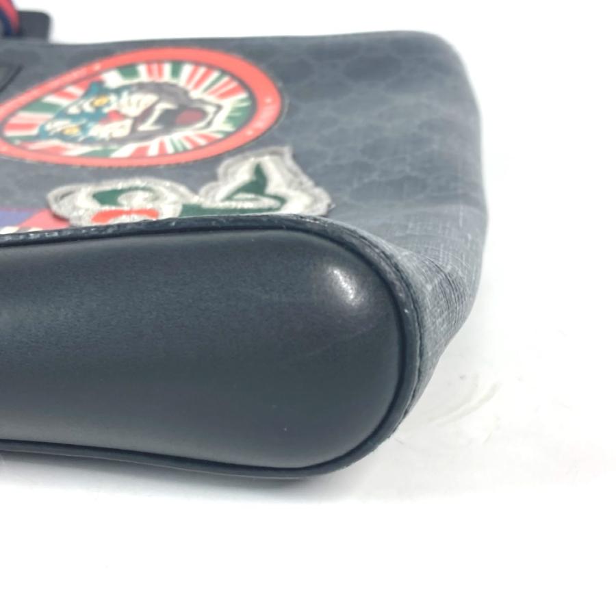 GUCCI グッチ 474137 クーリエ 斜め掛け カバン メッセンジャーバッグ GG スネーク タイガー ワッペン ショルダーバッグ ブラック【中古】 | GUCCI | 05