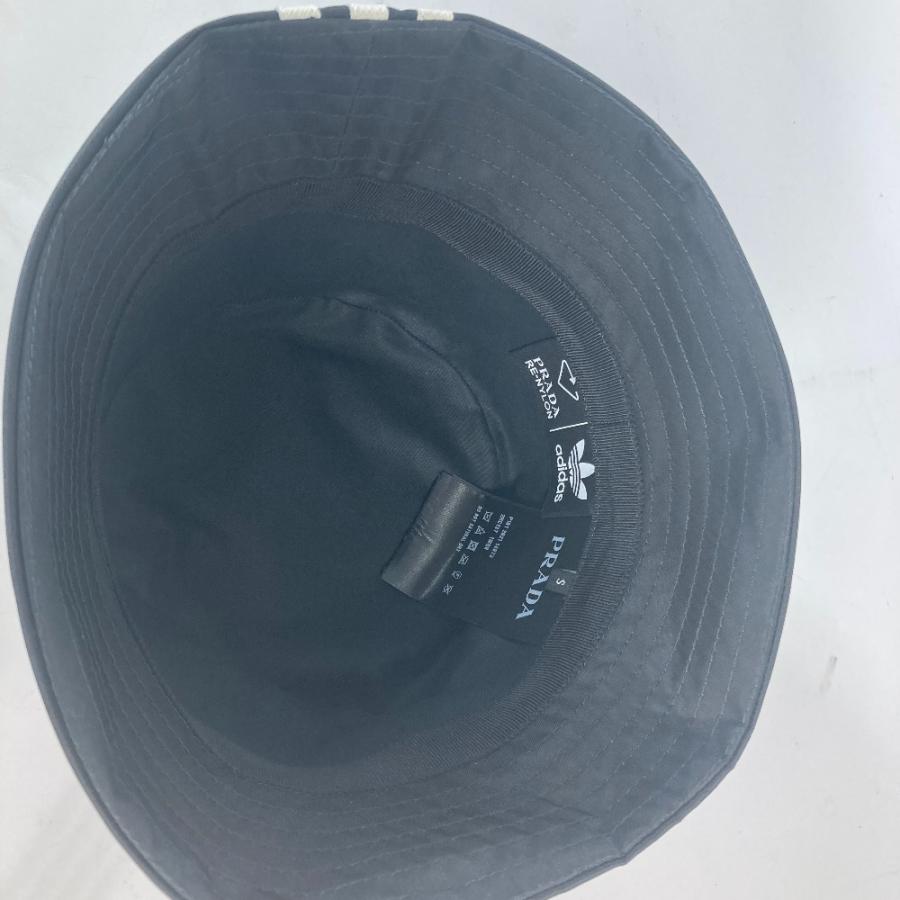 未使用 PRADA プラダ 2HC137 adidas アディダス コラボ ハット帽 帽子 バケットハット ボブハット 三角ロゴプレート ブラック【中古】 | PRADA | 07