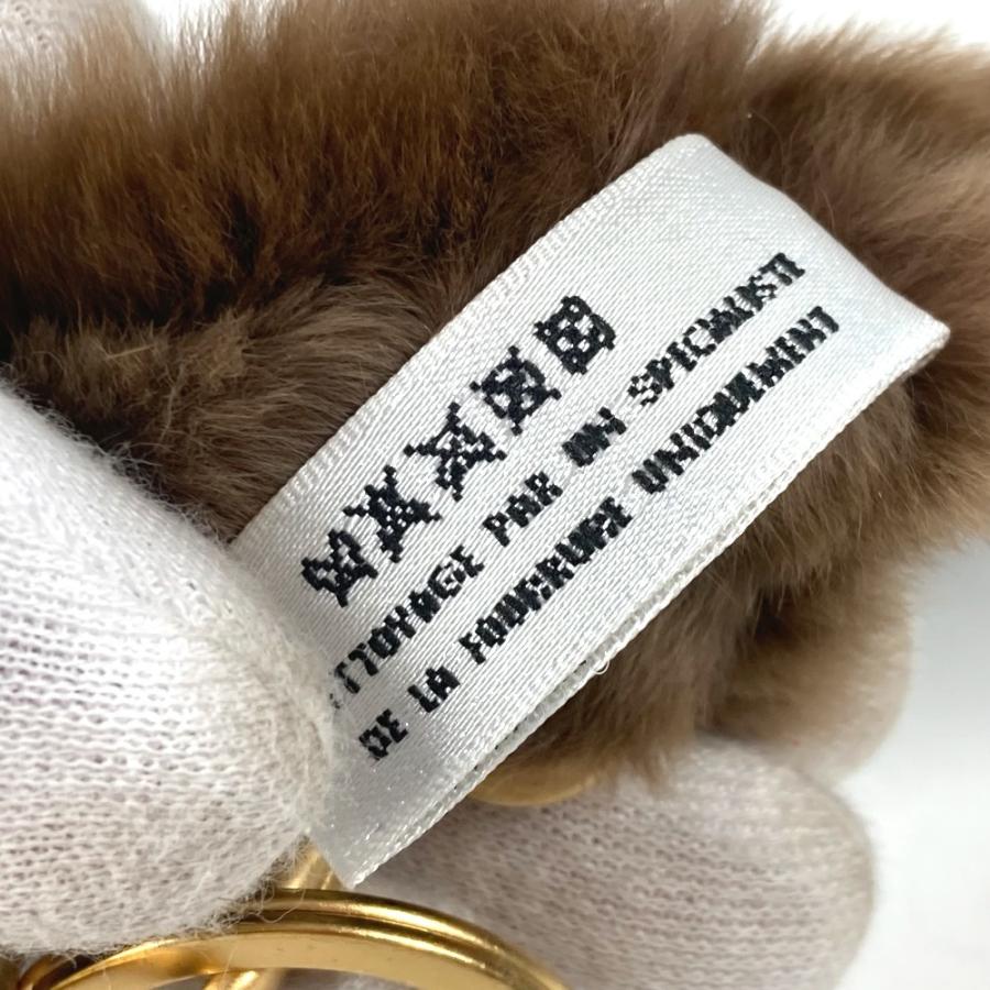 美品 CHANEL シャネル CC ココマーク ファー ネックストラップ ファー ストラップ ブラウン レディース【中古】 | CHANEL | 06