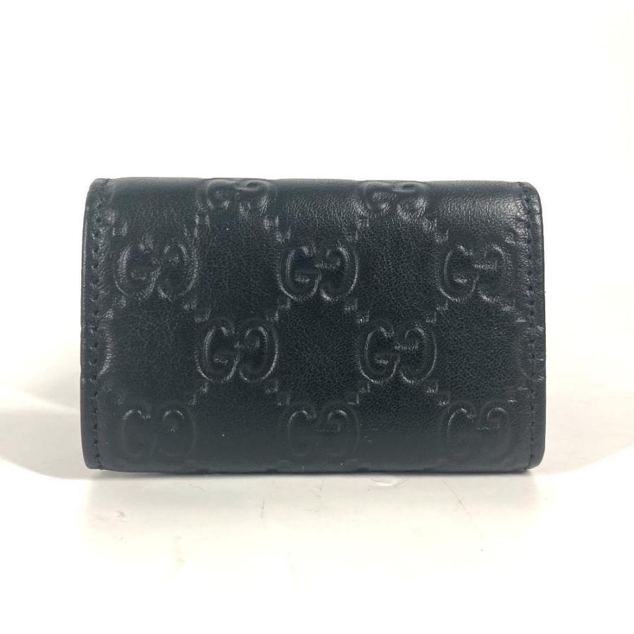 美品 GUCCI グッチ 181680 GG 6連 鍵 6連キーケース グッチシマ キーケース ブラック ユニセックス【中古】 | GUCCI | 01