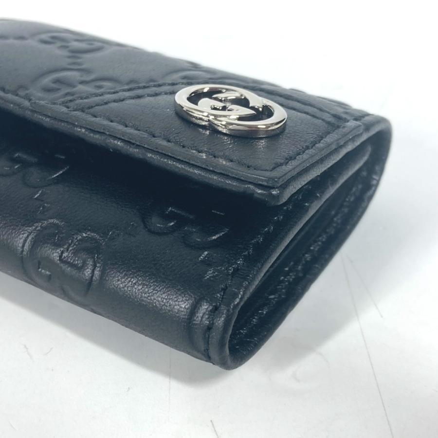 美品 GUCCI グッチ 181680 GG 6連 鍵 6連キーケース グッチシマ キーケース ブラック ユニセックス【中古】 | GUCCI | 04