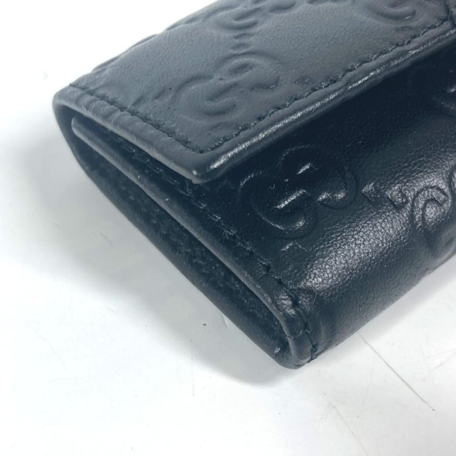 美品 GUCCI グッチ 181680 GG 6連 鍵 6連キーケース グッチシマ キーケース ブラック ユニセックス【中古】 | GUCCI | 05