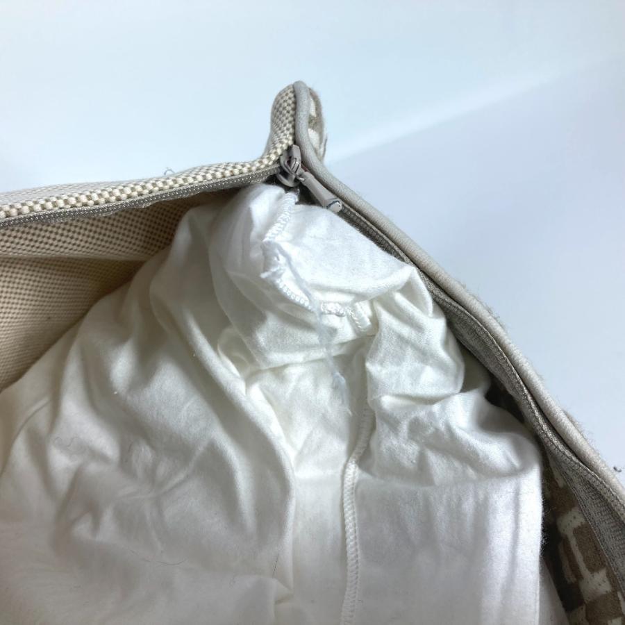 HERMES エルメス ツイルHインフィニ ロゴ ピロー 枕 インテリア クッション ベージュ ユニセックス【中古】 | HERMES | 08