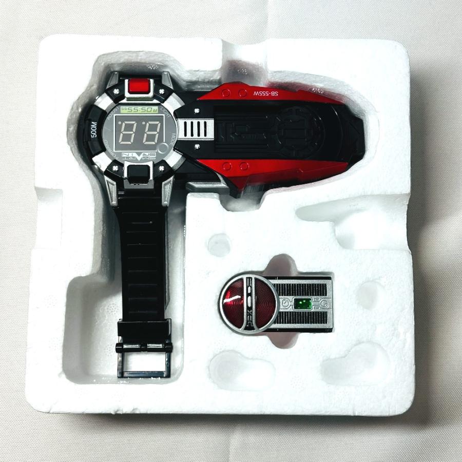 BANDAI バンダイ 仮面ライダーファイズ  ホビー 変身ベルト 3点セット CSM デルタギア ファイズアクセル シルバー メンズ【中古】 |  | 01