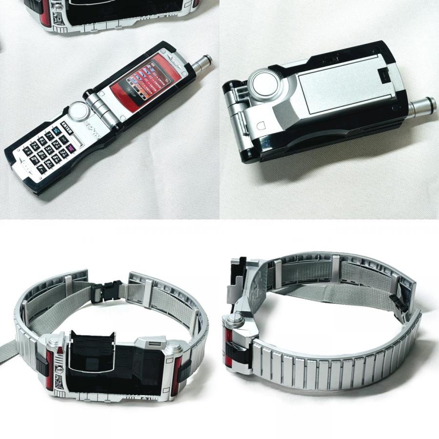 BANDAI バンダイ 仮面ライダーファイズ  ホビー 変身ベルト 3点セット CSM デルタギア ファイズアクセル シルバー メンズ【中古】 |  | 05
