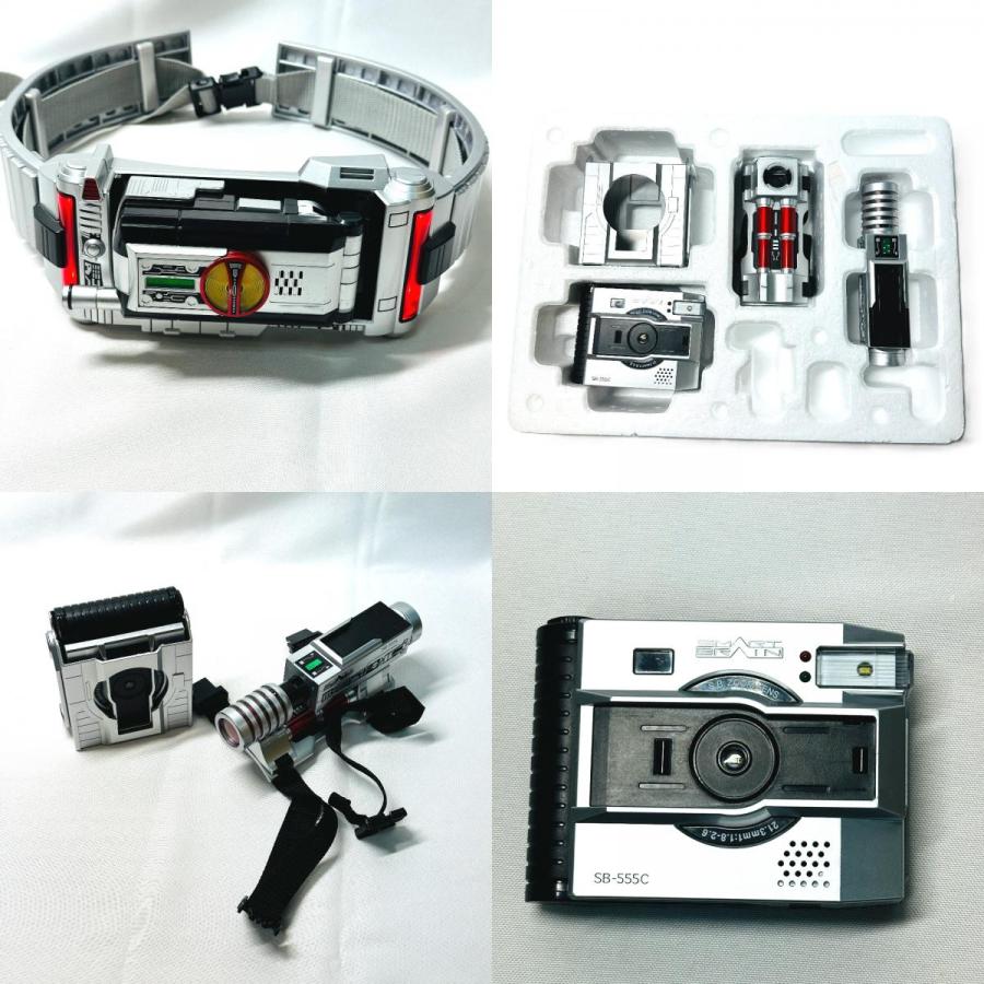 BANDAI バンダイ 仮面ライダーファイズ  ホビー 変身ベルト 3点セット CSM デルタギア ファイズアクセル シルバー メンズ【中古】 |  | 07